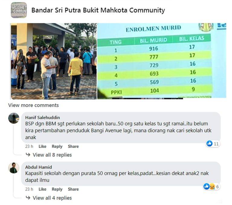 Pusat Tuisyen Bandar Seri Putra BSP_Jumlah murid ramai di SMK Bandar Seri Putra